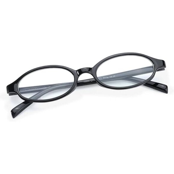 Oval Y2K Fashion Glasses with Plastic Lenses - Picture 5 of 5